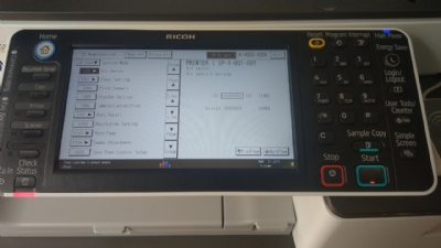 Hướng dẫn vào sp mode của máy ricoh đời mới và cách test màu của máy ricoh đời mới